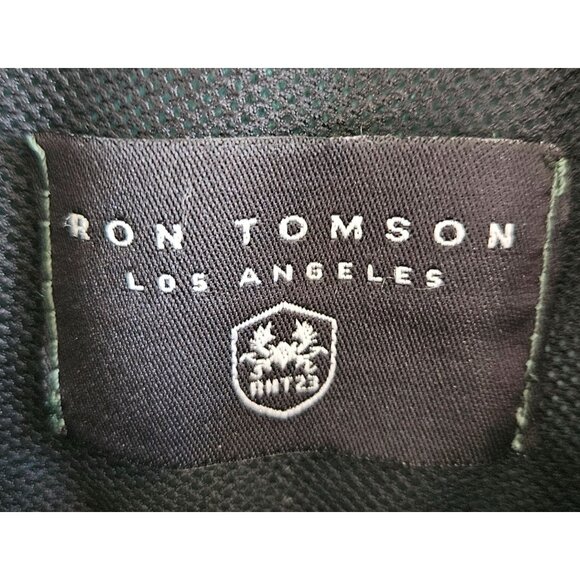 Ron Tomson Los Angeles Men SZ XXL Leather Jacket DK Green Full Snap Pockets NWT - Picture 5 of 9